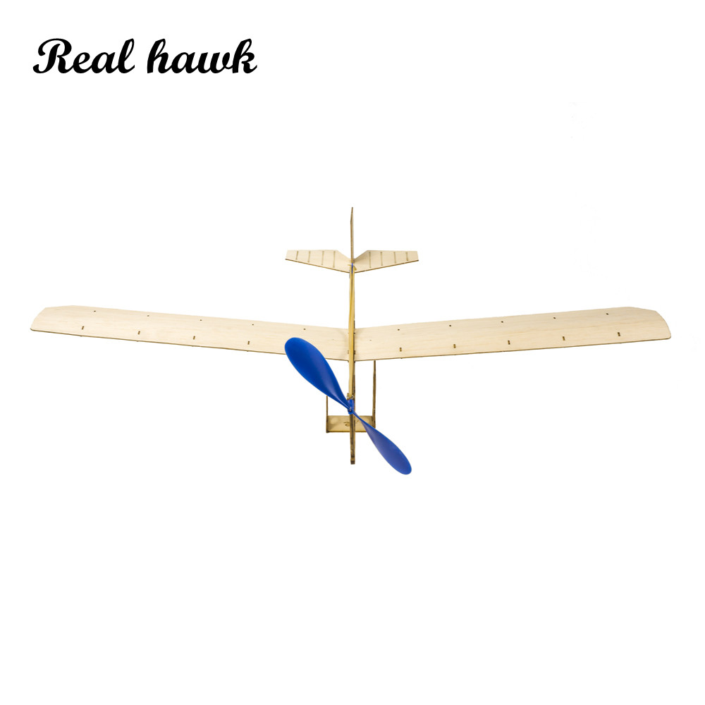 Science Toy - Kit d'avion alimenté par élastique STEM,