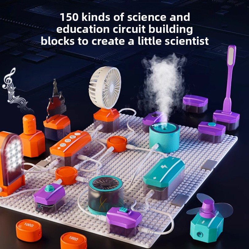 Science Toys Diy - Blocs de construction d'expérimentation de Circuit,